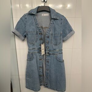 Zara Denim Dress in size small